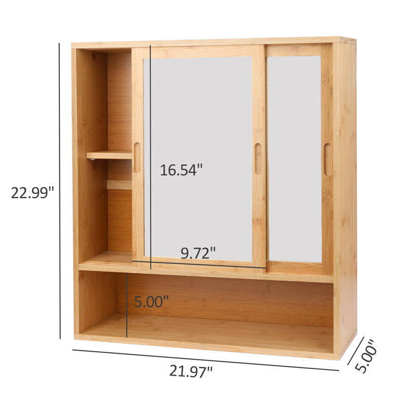 Bay Isle Home™ Conteh Solid Wood Wall Bathroom Cabinet & Reviews | Wayfair
